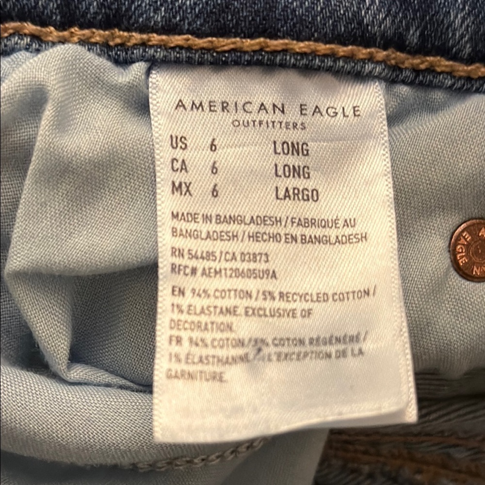 American Eagle Outfitters Blue Skinny Jeans #492 - Picture 7 of 11